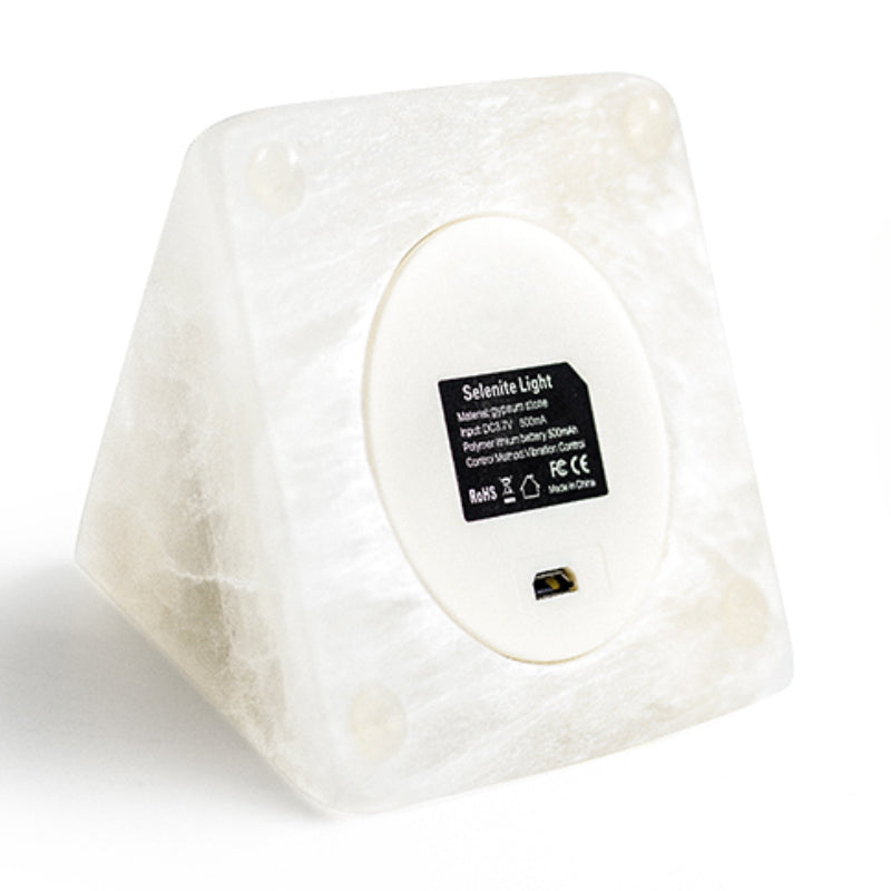 Veilleuse minérale pyramidale pour chambre à coucher, lumière de sommeil, décoration créative pour la maison