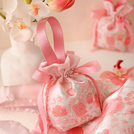Lot de 10 sacs cadeaux pliables gratuits pour bonbons de mariage