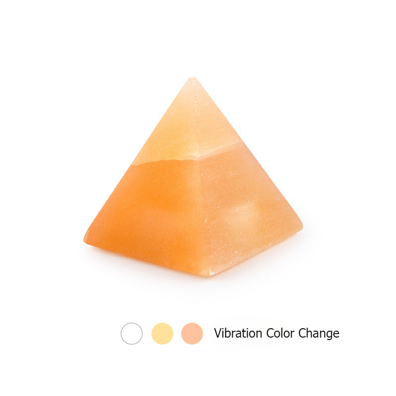 Veilleuse minérale pyramidale pour chambre à coucher, lumière de sommeil, décoration créative pour la maison