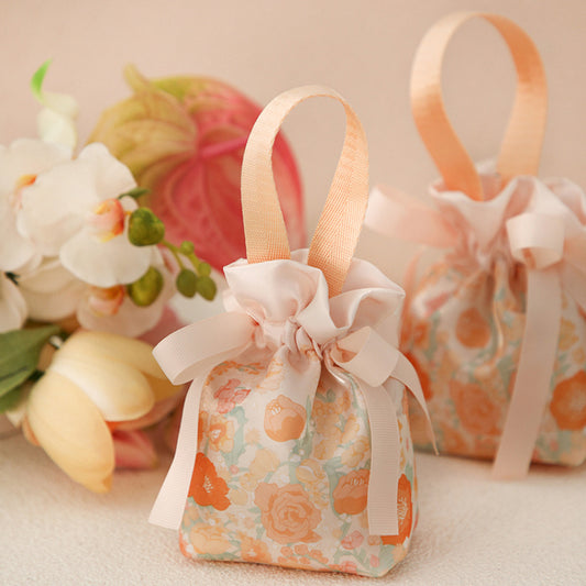 Lot de 10 sacs cadeaux pliables gratuits pour bonbons de mariage