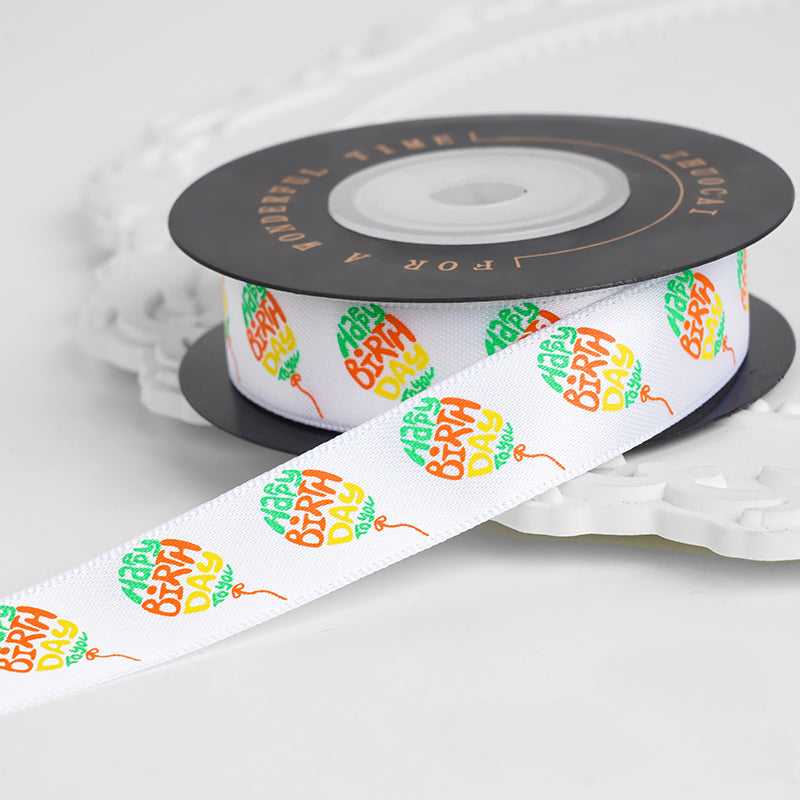 Ruban pour boîte cadeau de gâteau d'anniversaire pour enfants (1,6 cm x 9 mètres)