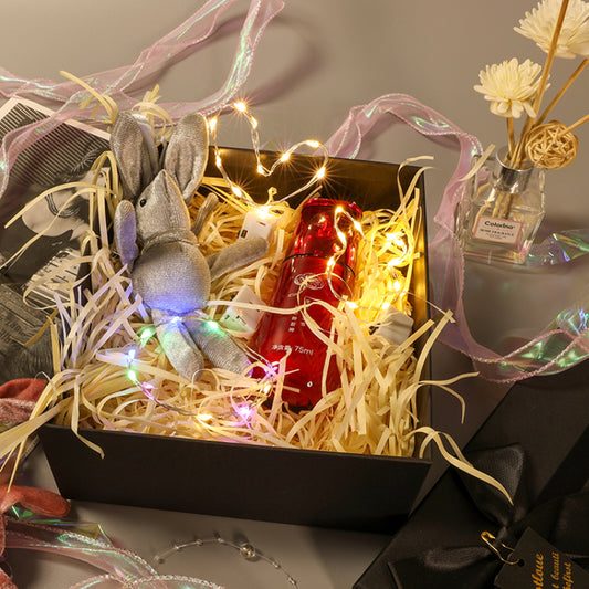 Boîte cadeau en papier froissé déchiqueté en raphia, matériau de remplissage pour décoration de bricolage