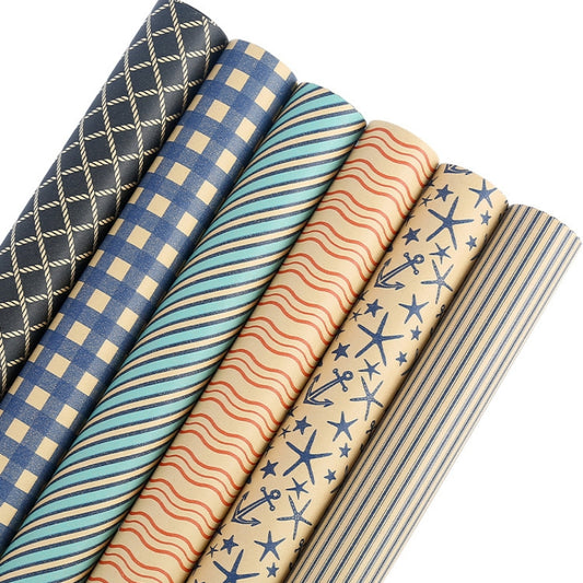 Papier d'emballage vintage Papier kraft Papier d'emballage cadeau d'anniversaire