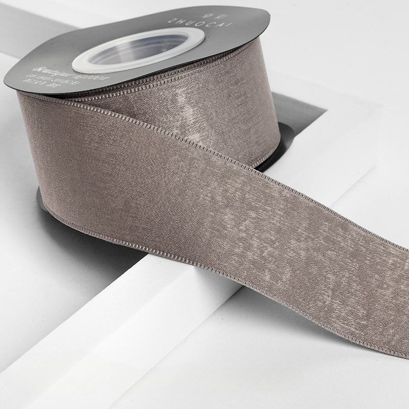 شريط فيونكة مخملي من جلد الغزال مصنوع يدويًا في صندوق هدايا شريط مخملي (4 سم × 9 أمتار)