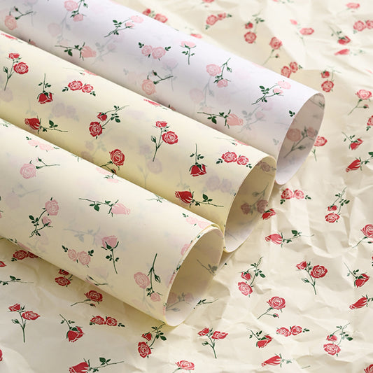 Papier de soie à motif de roses