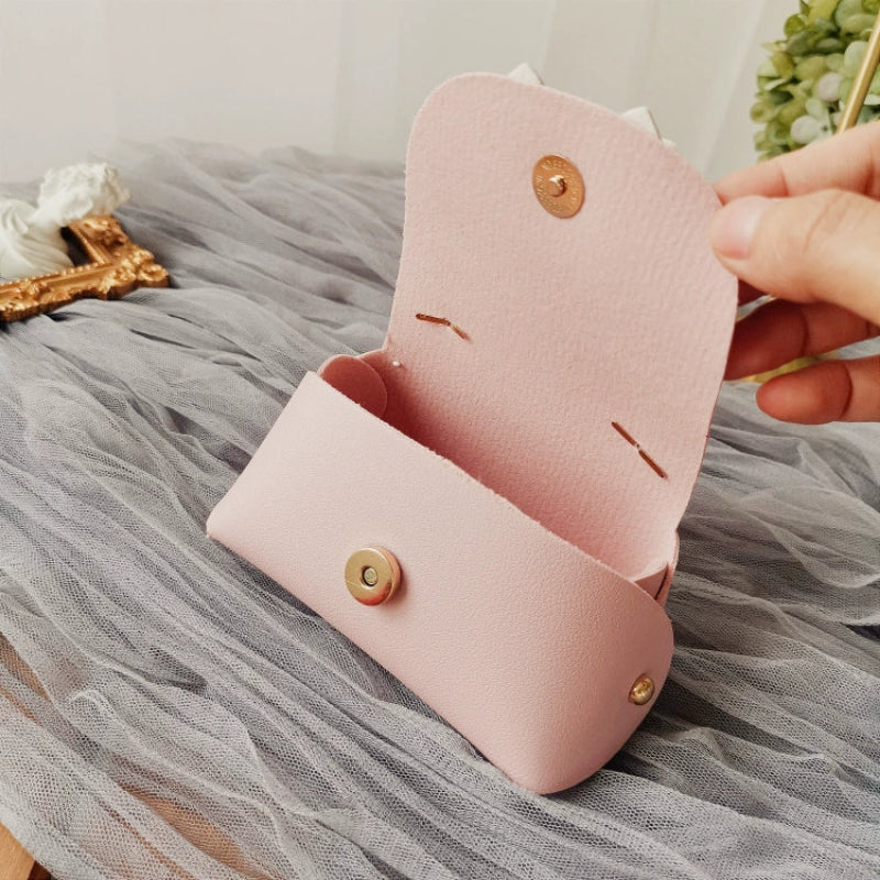 Lot de 10 sacs fourre-tout en cuir PU perlé en forme de sac à sucre, sacs d'emballage cadeau