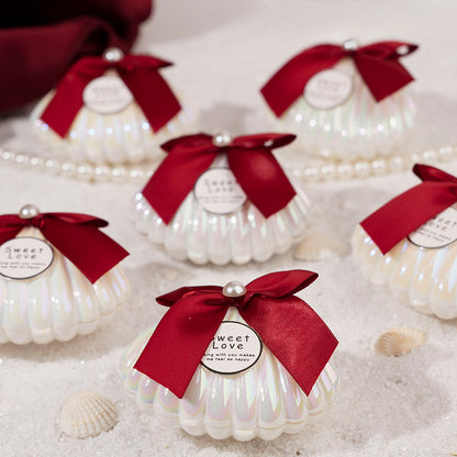 10pcs Shell Wedding Sugar Chocolate Box Wedding Party Gift Box