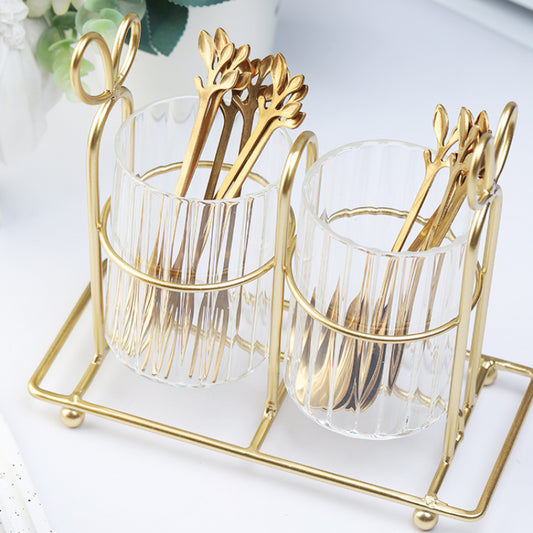 Fruit Fork Spoon Cutlery Iron Rabbit Storage Rack