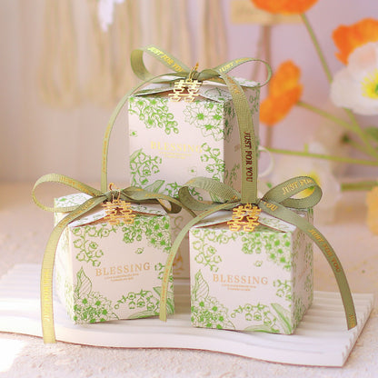 Floral Print Style Gift Box Wedding Party Candy Box Pack 20