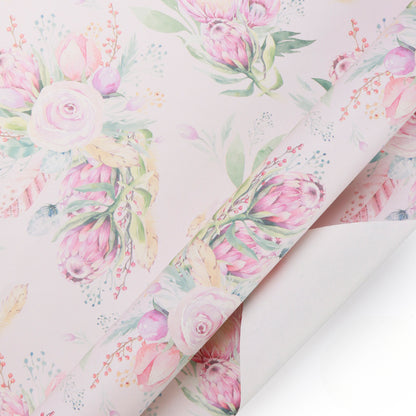 Vintage Floral Pattern Wrapping Paper Holiday Gift Wrapping Paper