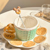 Tasse à café + soucoupe + cuillère (B)