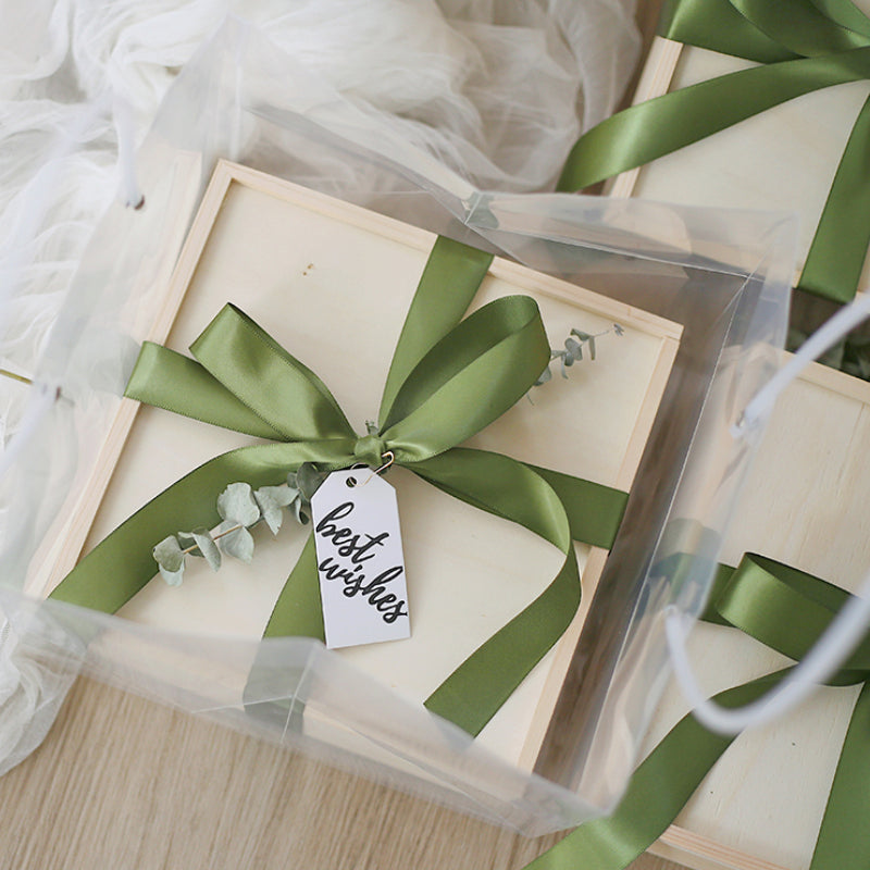 Practical Pine Wood Box Wedding Baby Shower Holiday Party Gift Box