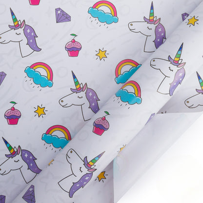 Unicorn Wrap Paper Cartoon Birthday Gift Box Wrapping Paper