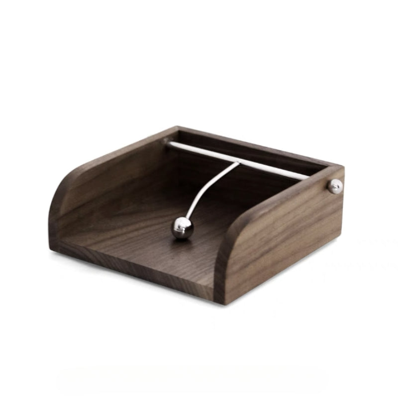 Walnut Wood Napkin Holder Paper Towel Tray Home Decorative Ornaments