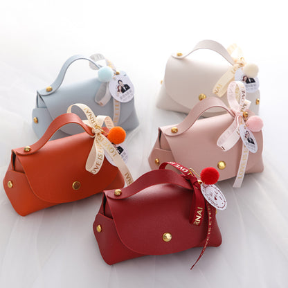 Creative Leather Tote Bag Candy Bag Baby Shower Birthday Gift Bags Pack 10