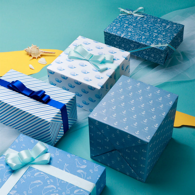 Ocean Wrapping Paper Kraft Paper Birthday Gift Wrap Paper