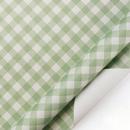 Plaid Gift Wrapping Paper Birthday Gift Grid Wrap Paper