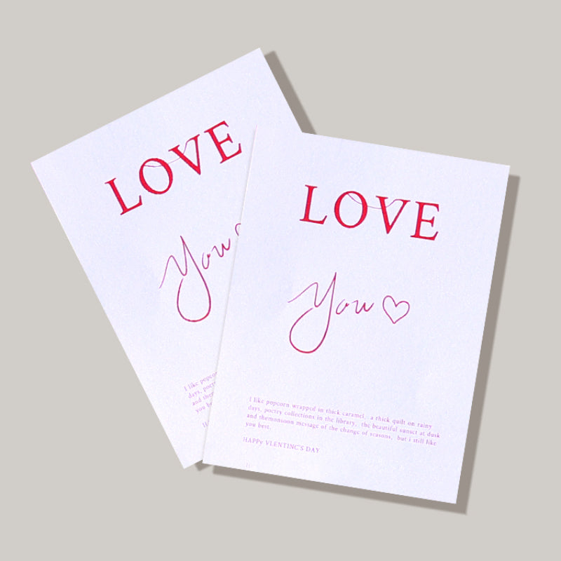 Valentine's Day Confession Card Gift Packaging Greeting Cards Pack 10