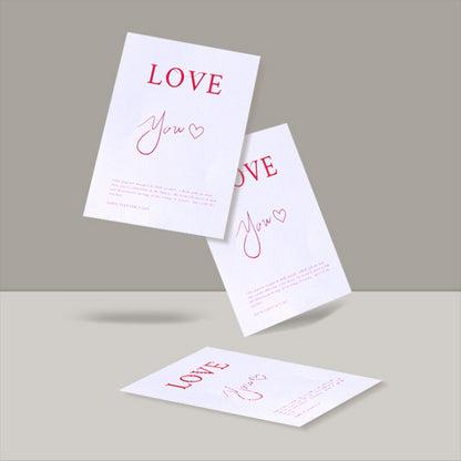 Valentine's Day Confession Card Gift Packaging Greeting Cards Pack 10