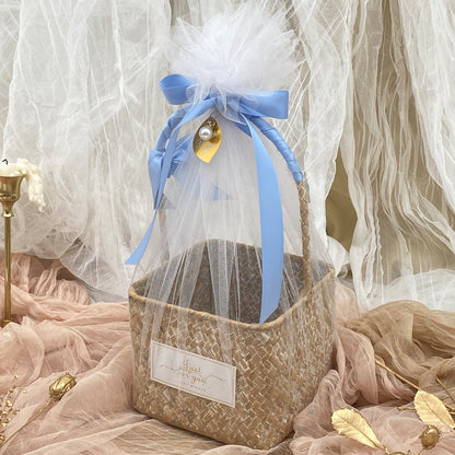 Handmade Woven Basket Wedding Party Baby Shower Gift Basket