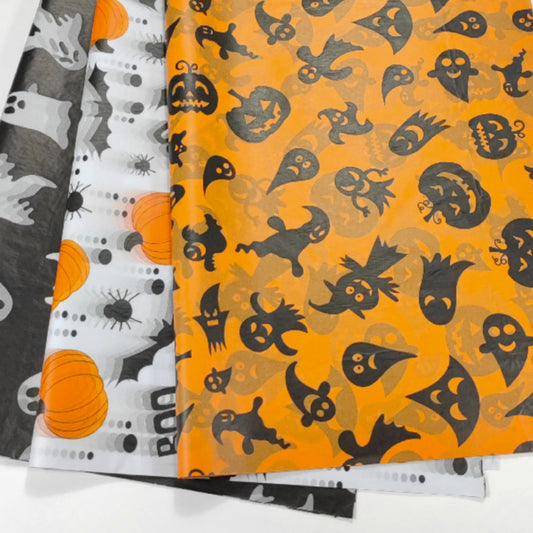 Halloween Gift Wrapping Paper Ghost Bat Pumpkin Tissue Paper