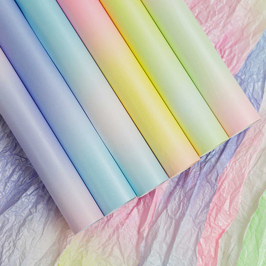 Gradient Pearlescent Waterproof Gift Wrap Paper Florist Wrap Snow Pear Paper