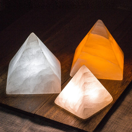 Pyramid Mineral Night Light Bedroom Sleep Light Creative Home Decoration