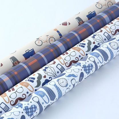 Business Men's Gift Box Wrapping Paper Father's Day Birthday Gift Wrapping Paper