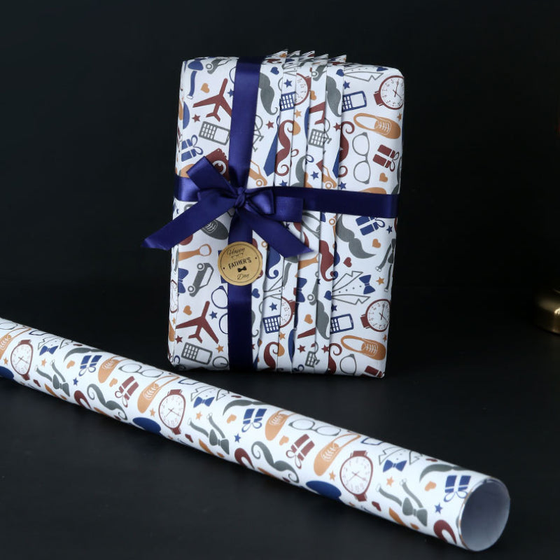 Business Men's Gift Box Wrapping Paper Father's Day Birthday Gift Wrapping Paper