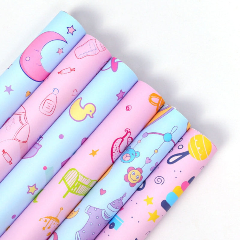 Cartoon Paper  Pink Gift Wrap Paper Kraft Paper Birthday Wrapping Paper