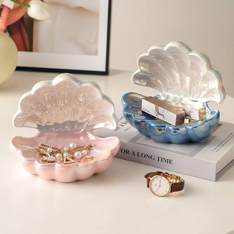 Ceramic Shell Storage Box Jewelry Storage Home Decoration