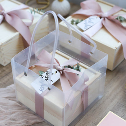 Practical Pine Wood Box Wedding Baby Shower Holiday Party Gift Box