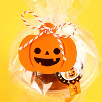 Halloween Tags Cute Pumpkin Ghost Blessing Tags Baking Gift Packaging Decoration Tags
