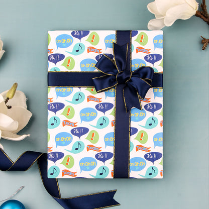 Birthday Gift Wrapping Paper Cute Cartoon Pattern Kraft Paper Wrapping Paper