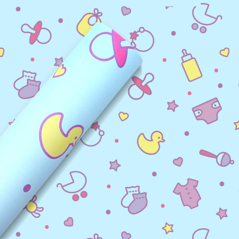 Cartoon Paper  Pink Gift Wrap Paper Kraft Paper Birthday Wrapping Paper