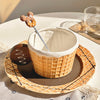 Tasse à café + soucoupe + cuillère (D)