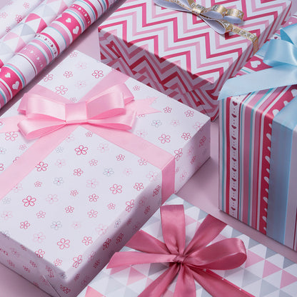 Pink Gift Wrapping Paper Simple Holiday Gift Box Packing Paper