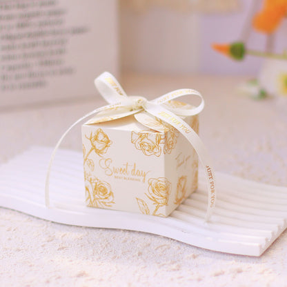 Floral Print Style Gift Box Wedding Party Candy Box Pack 20