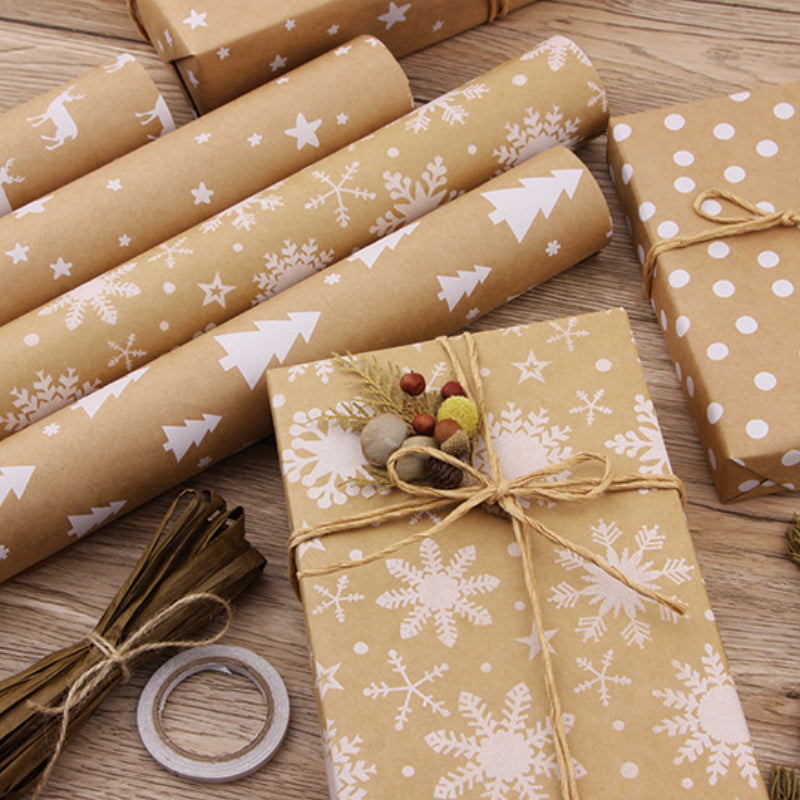 Christmas Large Size Wrapping Paper Holiday Gift Paper Birthday Gift Wrapping Kraft Paper