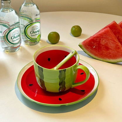 Cute Watermelon Ceramic Cup Fruit Mug Office Coffee Cup