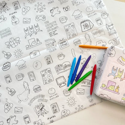 Graffiti Tissue Paper Cartoon DIY Gift Tissue Paper