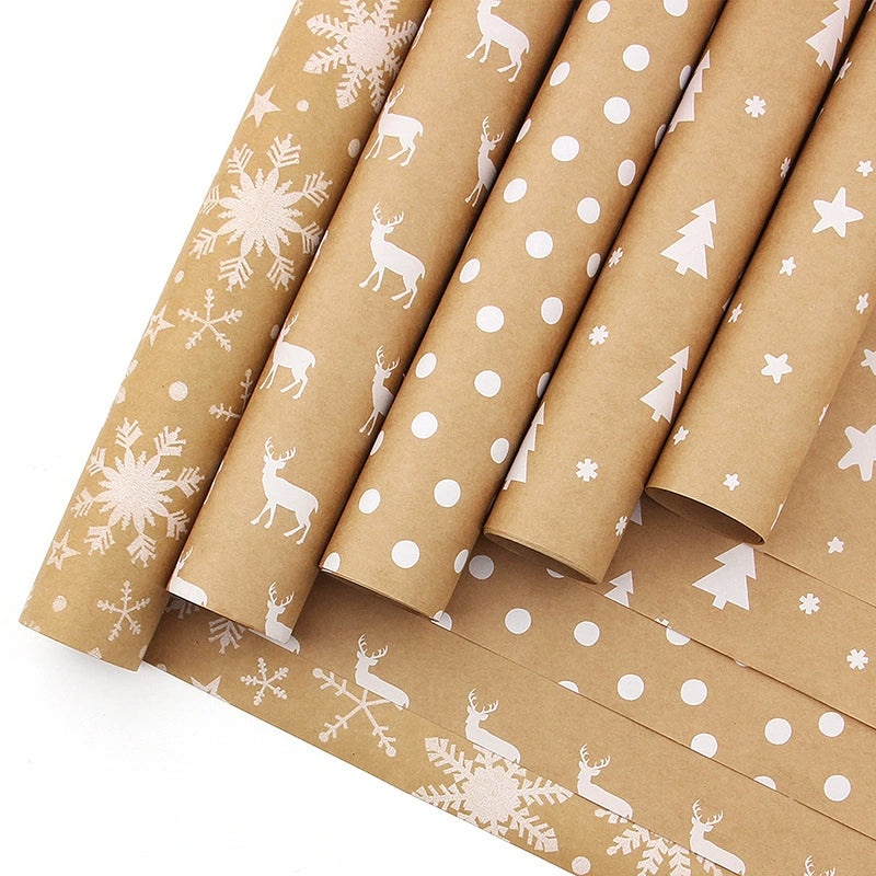 Christmas Large Size Wrapping Paper Holiday Gift Paper Birthday Gift Wrapping Kraft Paper