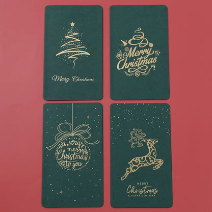 Gold Stamped Christmas Greeting Card Merry Christmas Greeting Card