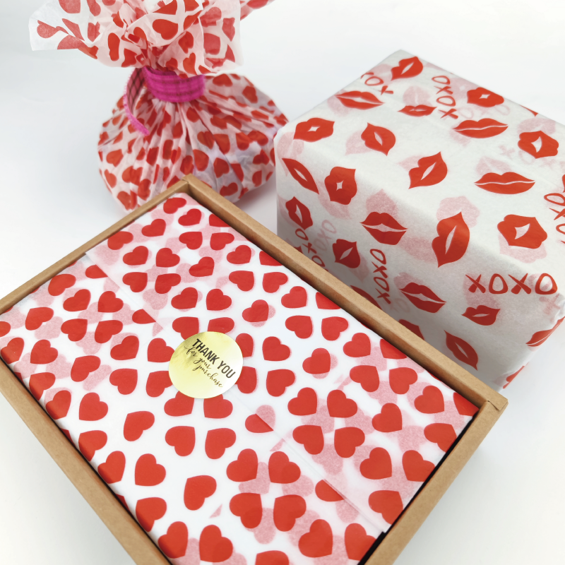 Valentine's Day Love Wrap Snow Pear Paper Flower Gift Wrapping Tissue Paper