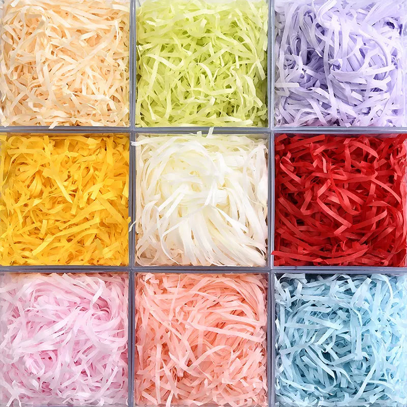 Raffia Shredded Crinkle Paper Gift Box DIY Decoration Filling Material