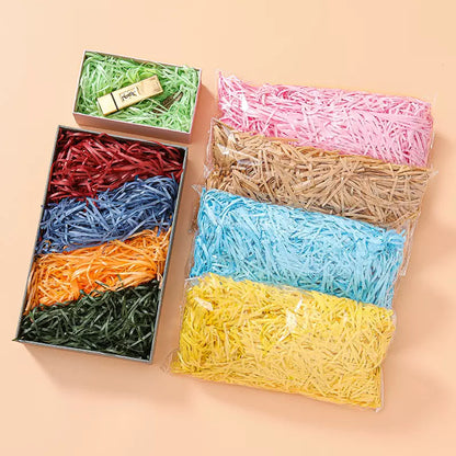 Raffia Shredded Crinkle Paper Gift Box DIY Decoration Filling Material