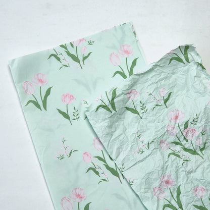 Floral Printed Gift Wrap Paper Gift Decoration Tissue Paper