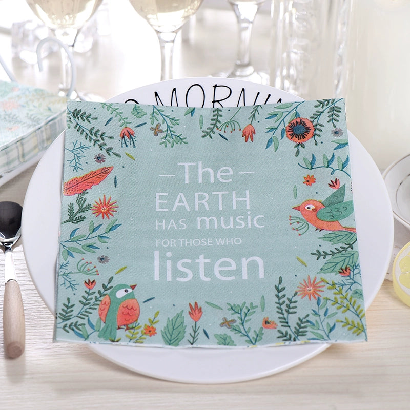 Fern Garden Dinner Napkins - 20 Per Package