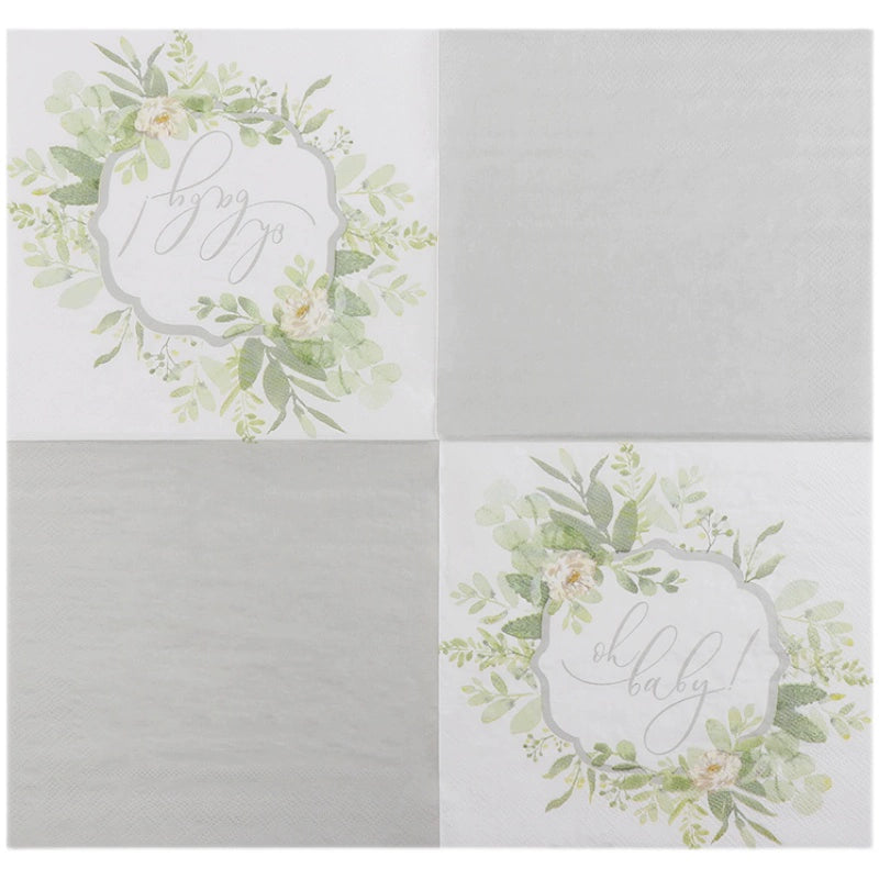 Floral Print Dinner Napkins Tissue Paper DIY Decoupage Paper