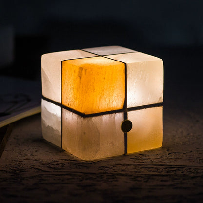 Rubik's Cube Mineral Night Light Sleeping Table Lamp